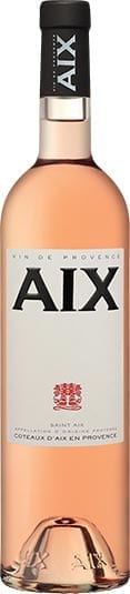 AIX Rose wine bottle from Provence, France