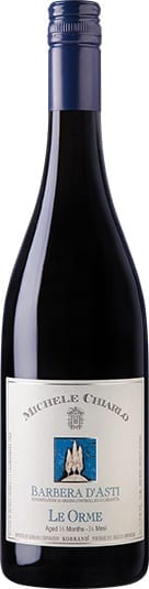 Michele Chiarlo Barbera d'Asti "Le Orme" red wine bottle from Piedmont (Piemonte), Italy