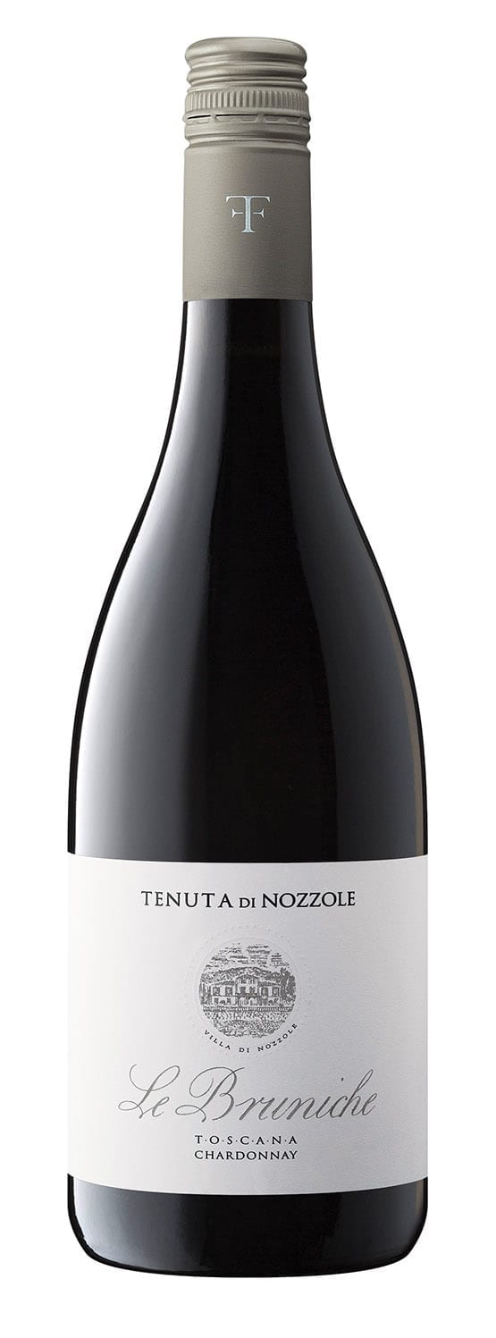 Tenuta di Nozzole Le Bruniche Chardonnay Toscana IGT, Italian wine, bottle shot, Italy, white wine