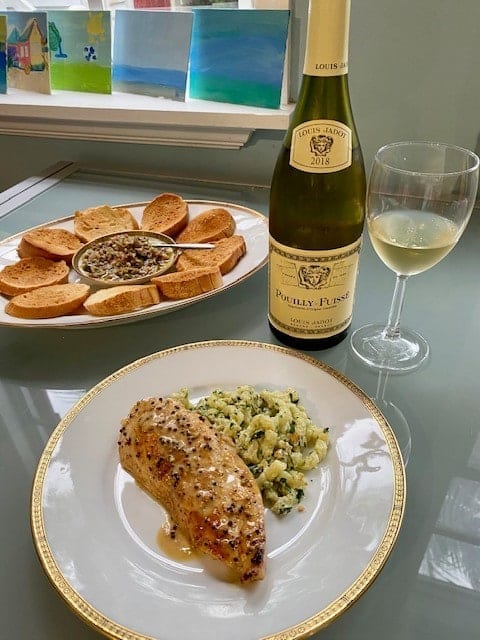 Pouilly-Fuisse and Chicken