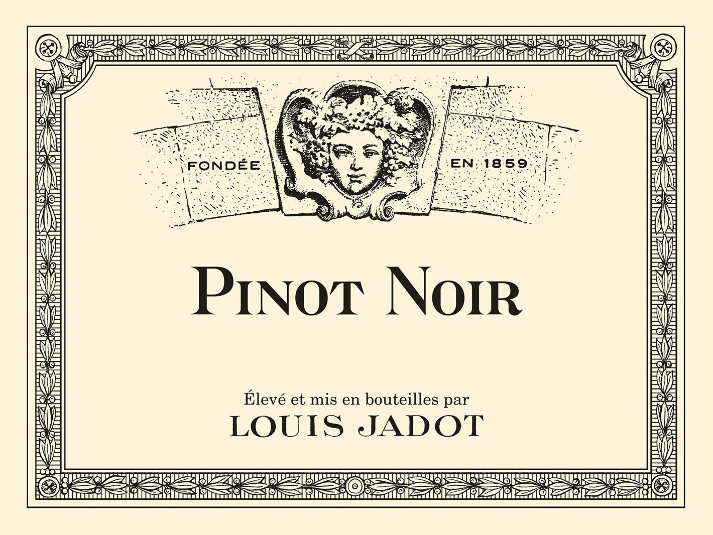 Label of Louis Jadot Pinot Noir