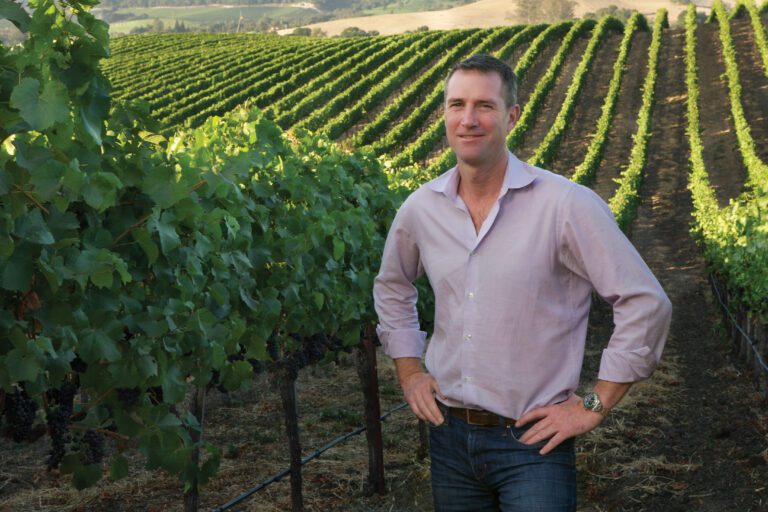 T.J. Evans, Winemaker in the Vineyards