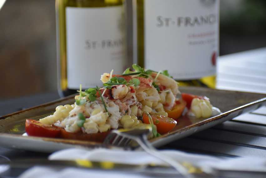 Crab Salad and St. Francis Chardonnay