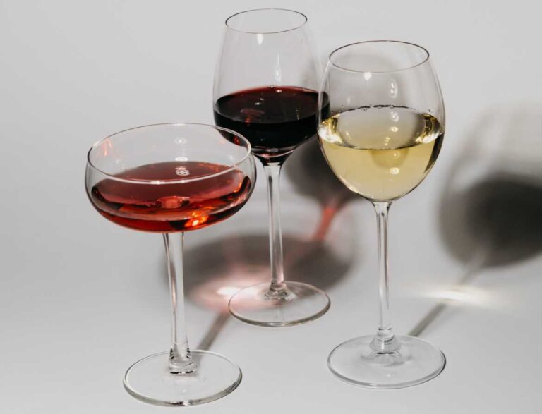 Three glasses of wine. Photo_ Polina Kovaleva